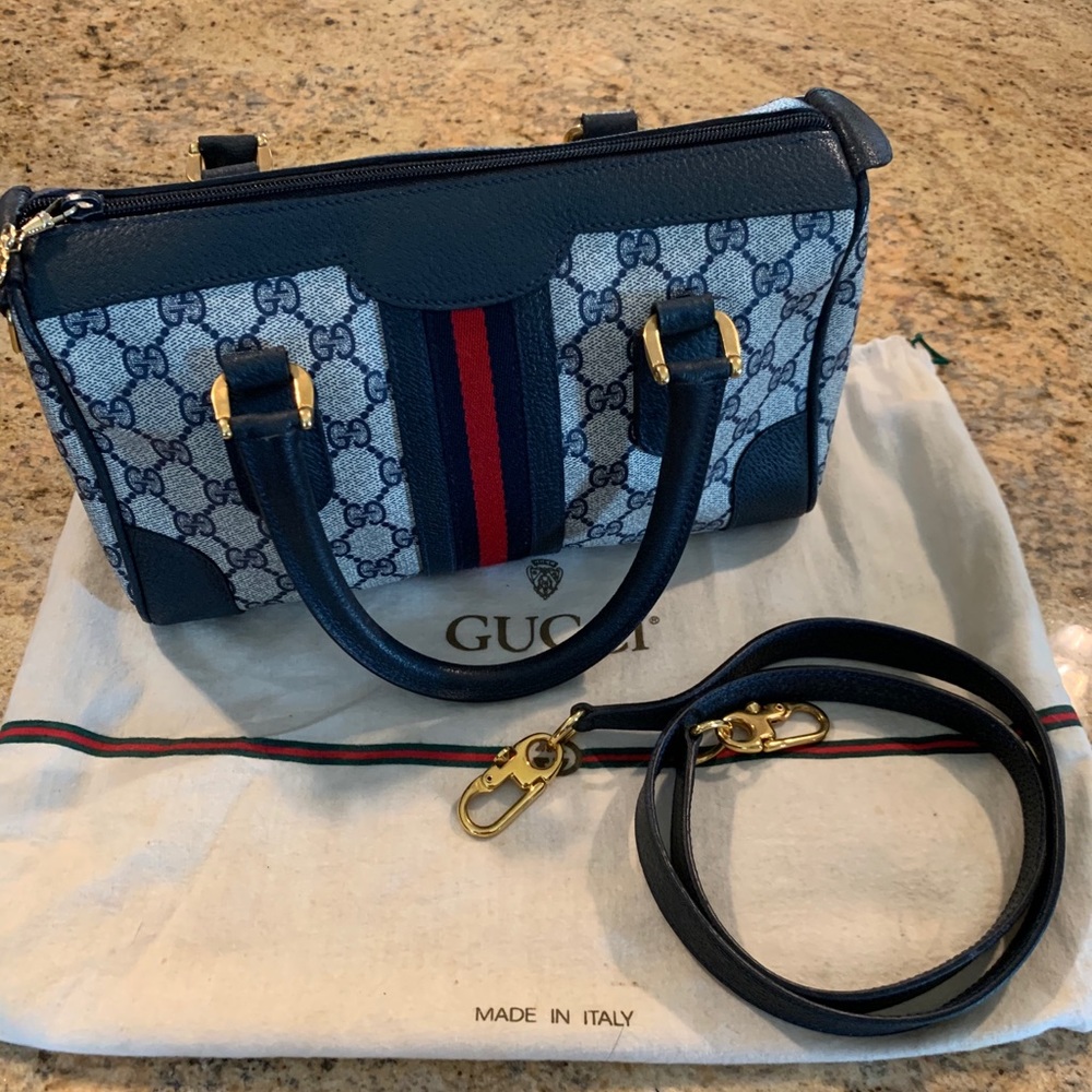 SOLD 📌 Vintage Gucci Boston bag / crossbody strap